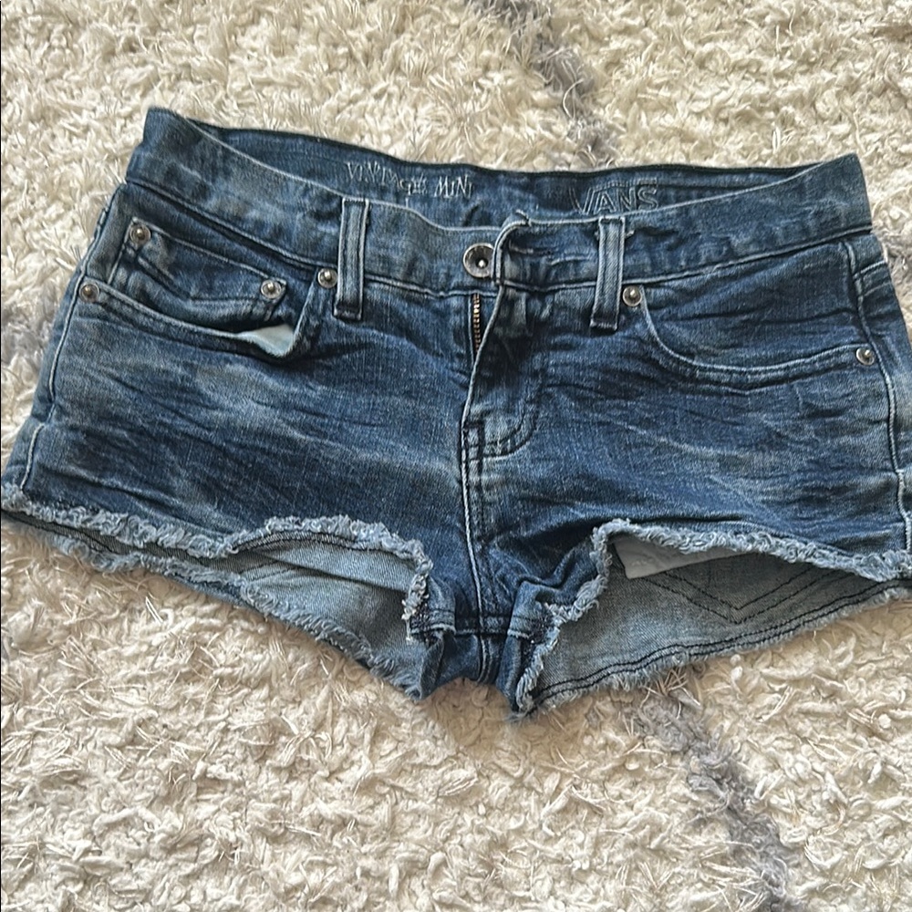 Vans Women's Blue Denim Shorts